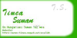 timea suman business card